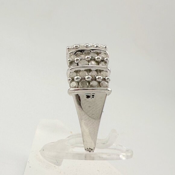 Elegant Channel Set 1 carat Natural Diamond Anniversary Ring Size 7 - Picture 4 of 16